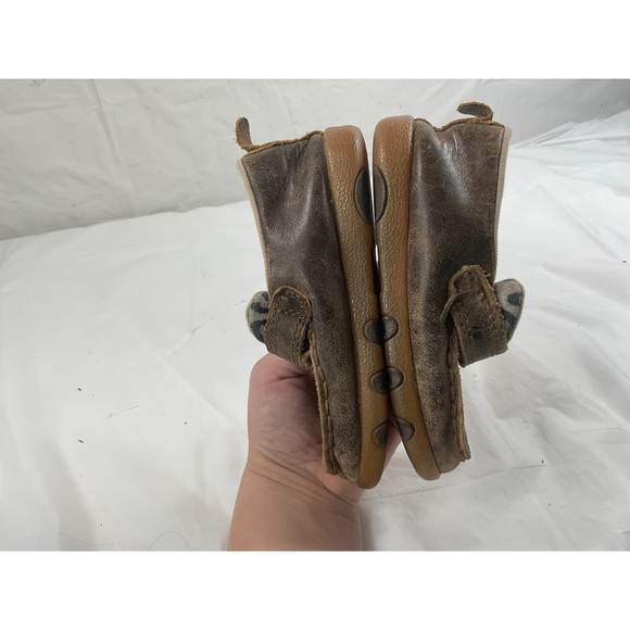 Twisted X Leopard Infant Baby Shoes Size 8 M Moc Leather Upper - Picture 11 of 16
